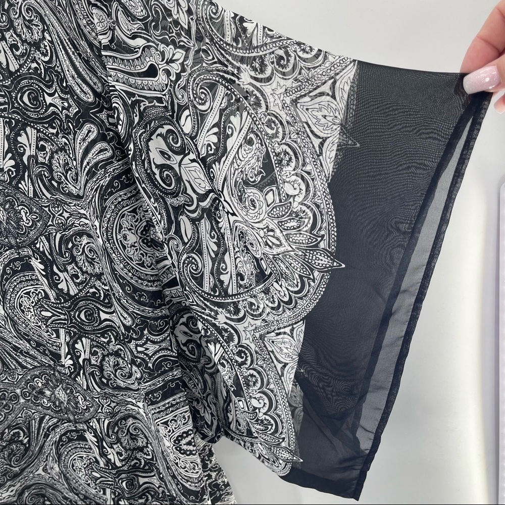 Dressbarn Sheer Oversized Top Size 1X - Picture 2 of 6